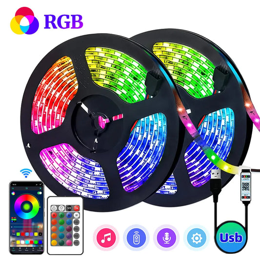 Color Your World: RGB 5050 LED Strip Lights - Sync with Music for the Ultimate Home Ambiance