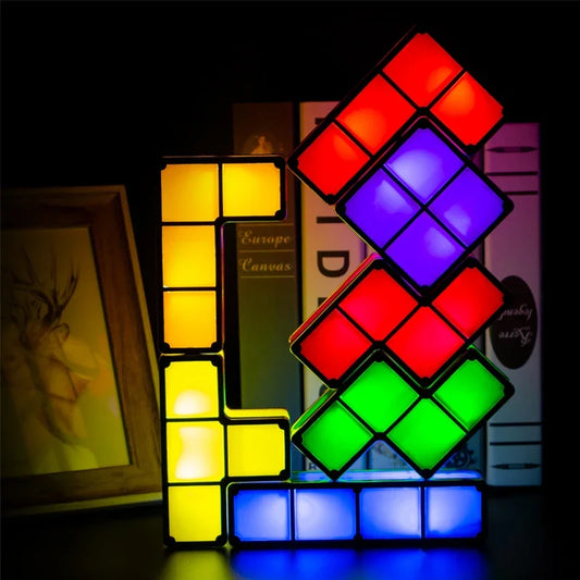 Colorful Creation: Play & Glow 3D Tangram LED Puzzle Light – Unleash Imagination in Every Room